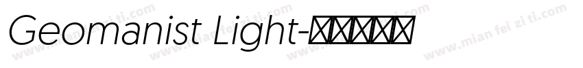 Geomanist Light字体转换